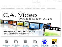 Tablet Screenshot of cavideopro.com